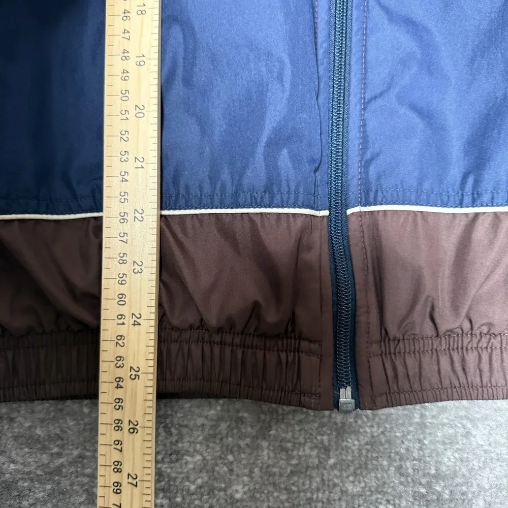 Nike Jacket Men's Medium Brown Blue Color Block Full Zip Track‎ 90s Vintage